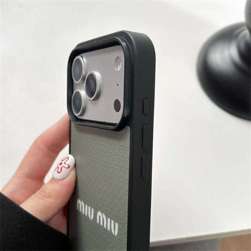 Luxury Miu Miu Phone case For iPhone 13-18 Pro & Pro Max