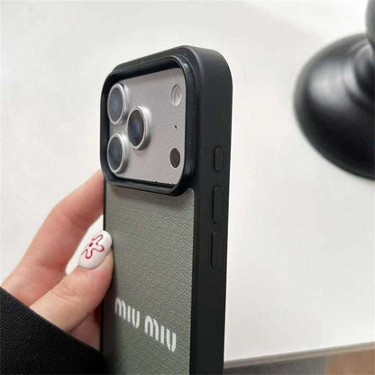 Luxury Miu Miu Phone case For iPhone 13-18 Pro & Pro Max