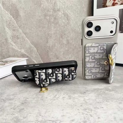 Clear Dior Oblique Case with Charm - iPhone 13-18 Pro & Pro Max