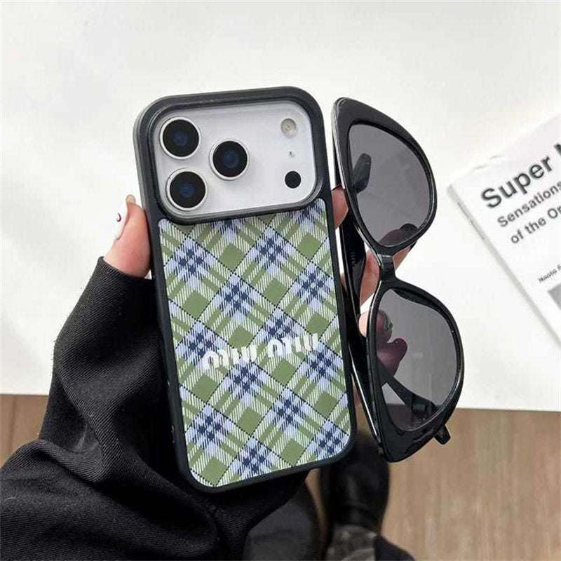 Luxury Miu Miu Phone case For iPhone 13-18 Pro & Pro Max