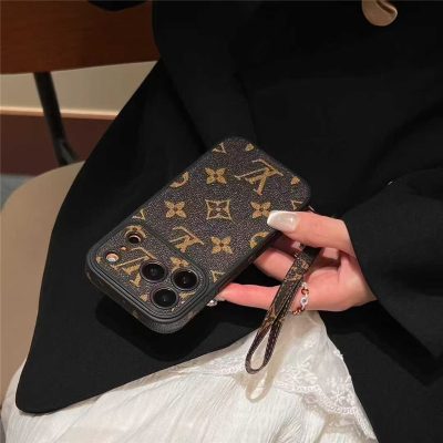 LV Phone Monogram Case with Strap For iPhone 13-18 Pro & Pro Max