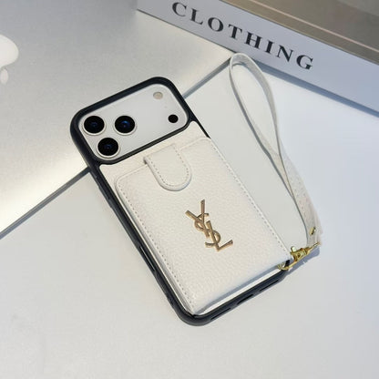 YSL Premium Case Card Holder For iPhone 17 theroxymob