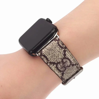 Gucci Luxury Leather Apple Watch Band