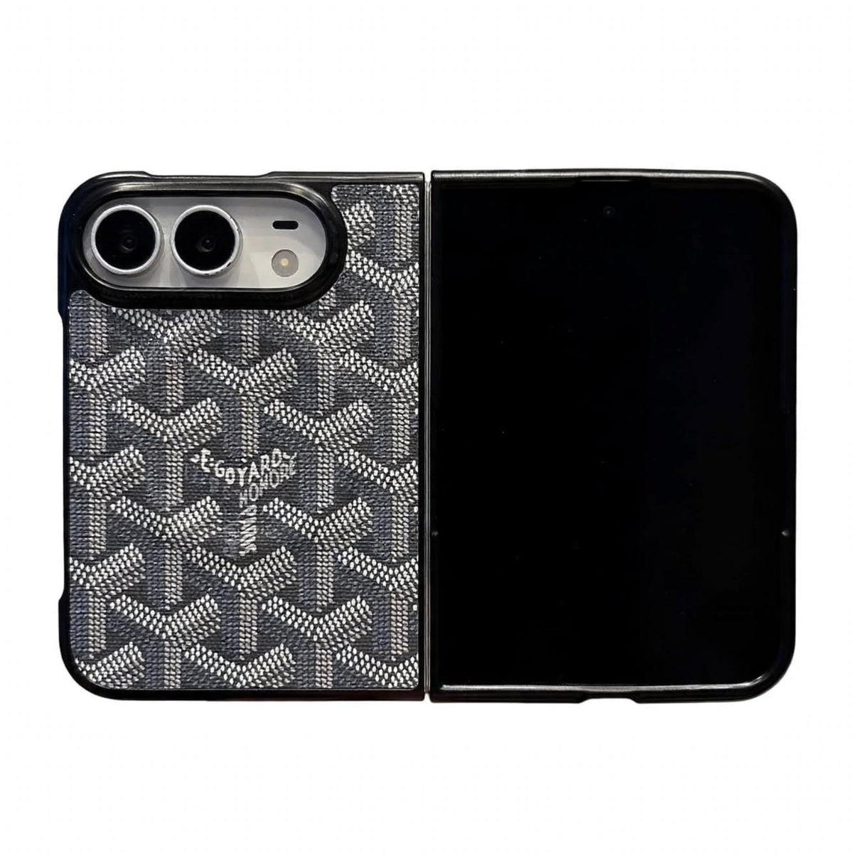 Luxury GYD Monogram Foldable MagSafe Case for iPhone Duo