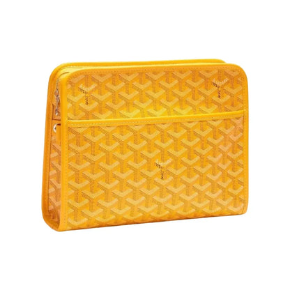Goyard Jouvence MM Yellow Goyardine Canvas Toiletry Pouch