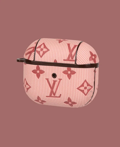 Elegant Multi-Color LV Leather AirPods Case
