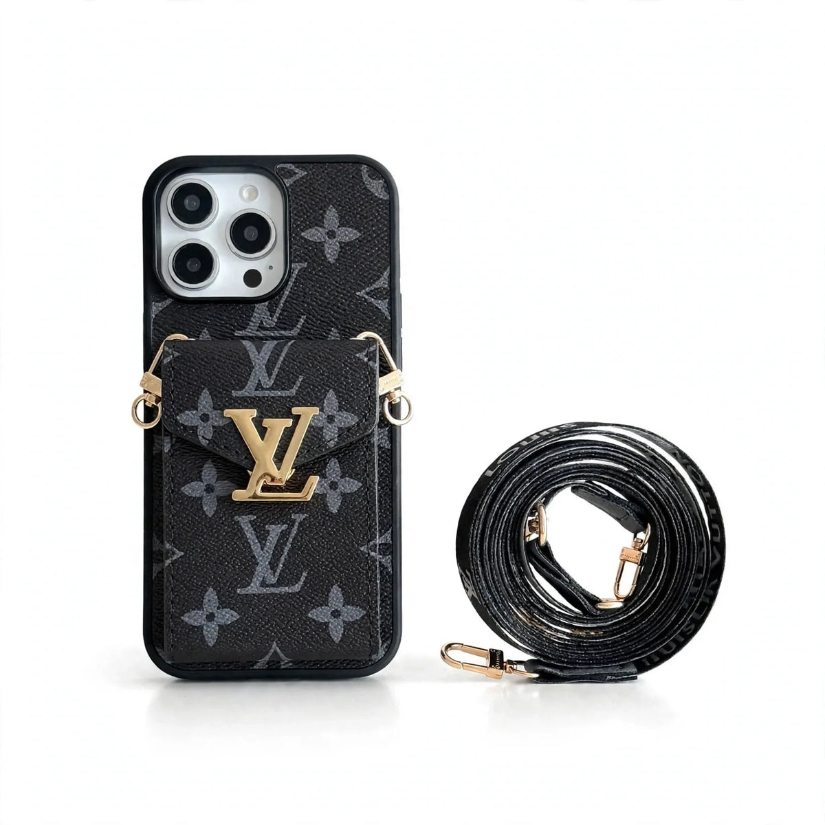Leather Wallet Card Holder Phone Case For iPhone 12-18 Pro & Pro Max