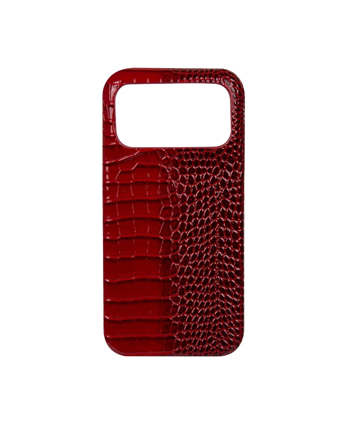 Luxury Dior Mirrored Burgundy Leather Case For iPhone  12-18 Pro & Pro Max
