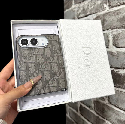 Textured Monogram Dior Case for iPhone Duo