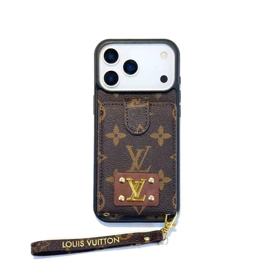 Luxury Leather Case Card Holder For iPhone 14-18 Pro & Pro Max