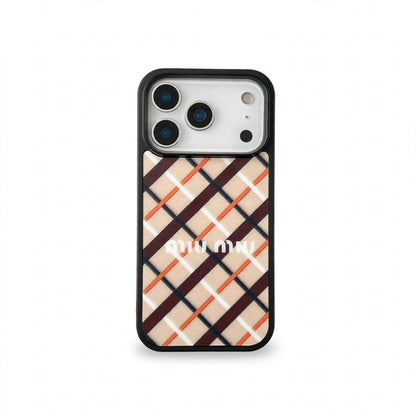 Luxury Miu Miu Phone case For iPhone 13-18 Pro & Pro Max
