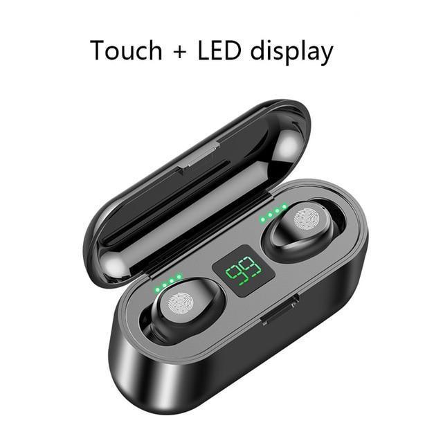 Bluetooth Earphones 5.0 TWS Mini Wireless Headset Power Display Earphone - theroxymob