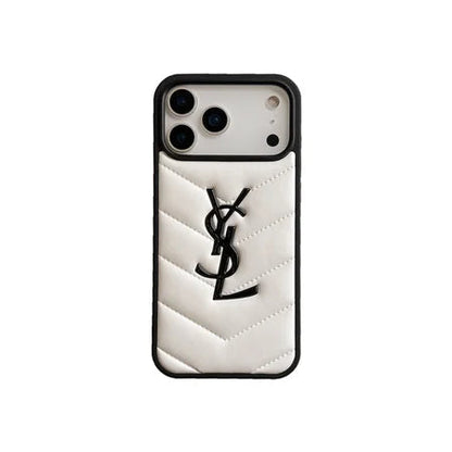 Luxury YSL Phone Case for iPhone 13-18 Pro & Pro Max