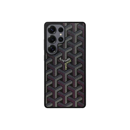 Premium Black GYD-Style Pattern with Magsafe Option for Samsung S22-S26 Series