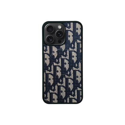 Luxury Dior Oblique iPhone Case Premium Designer Fabric For iPhone 12-18 Pro & Pro Max