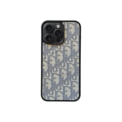 Luxury Dior Oblique iPhone Case Premium Designer Fabric For iPhone 12-18 Pro & Pro Max